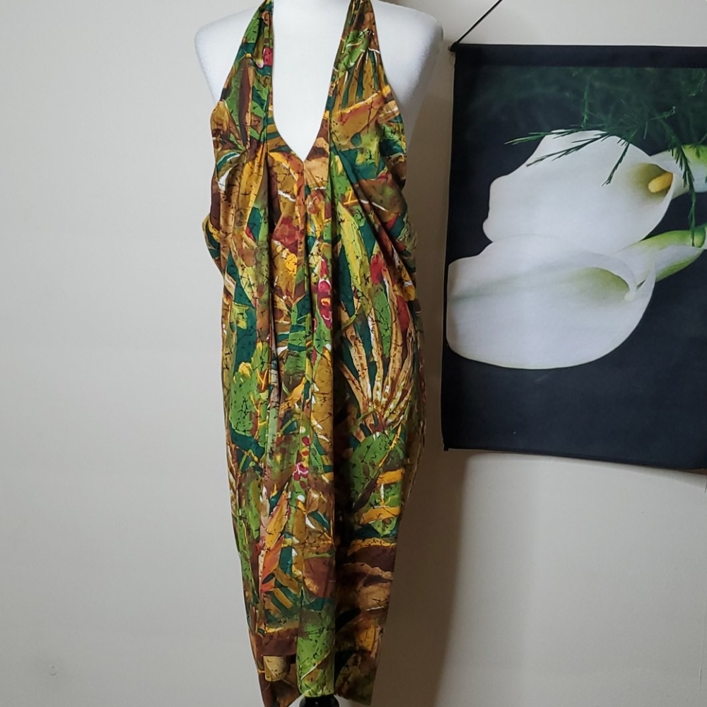 Soft Surroundings Halter Layered Dress